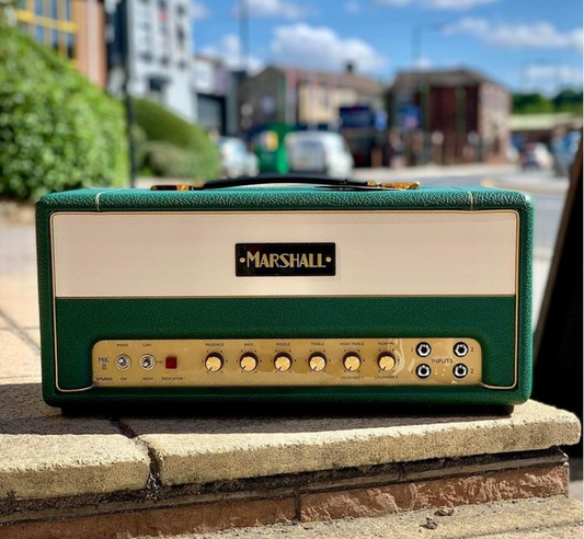 Rare! Marshall Studio JTM ST20H - design store custom 1/1 - Dark green levant/white levant