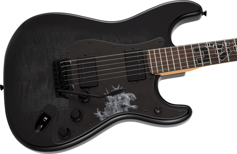Fender Made in Japan Godzilla Stratocaster - Godzilla Black