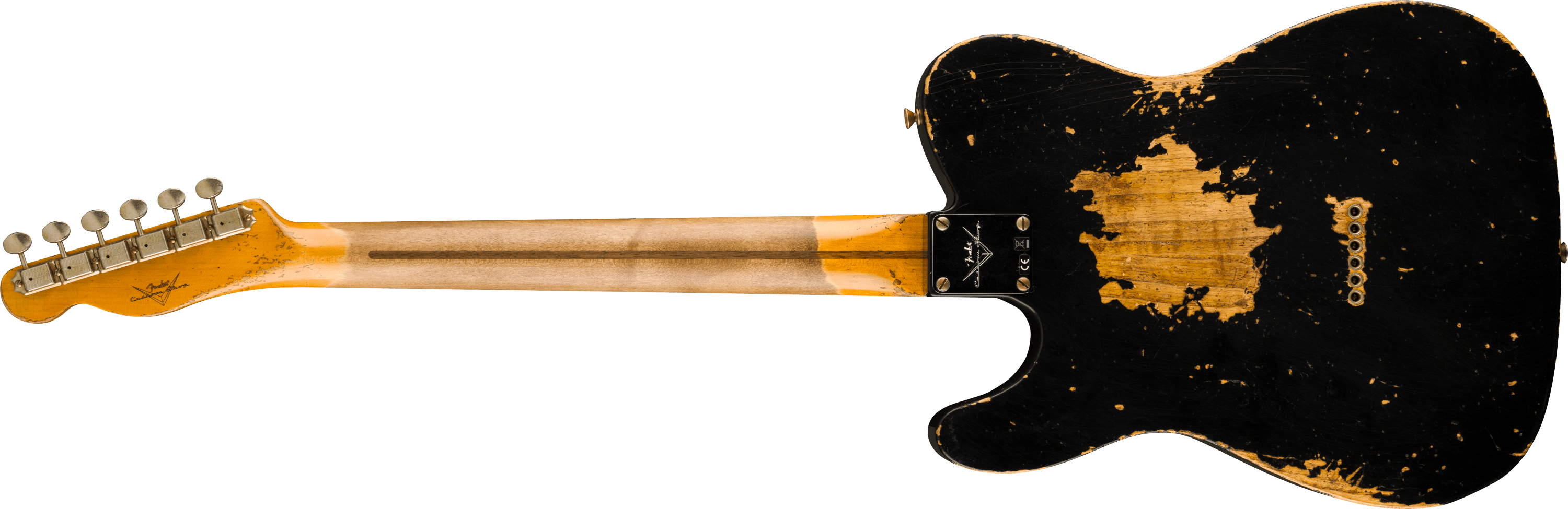 Fender Custom shop - 1952 Telecaster Super Heavy Relic, 1-Piece Quartersawn Maple Neck, Aged Black