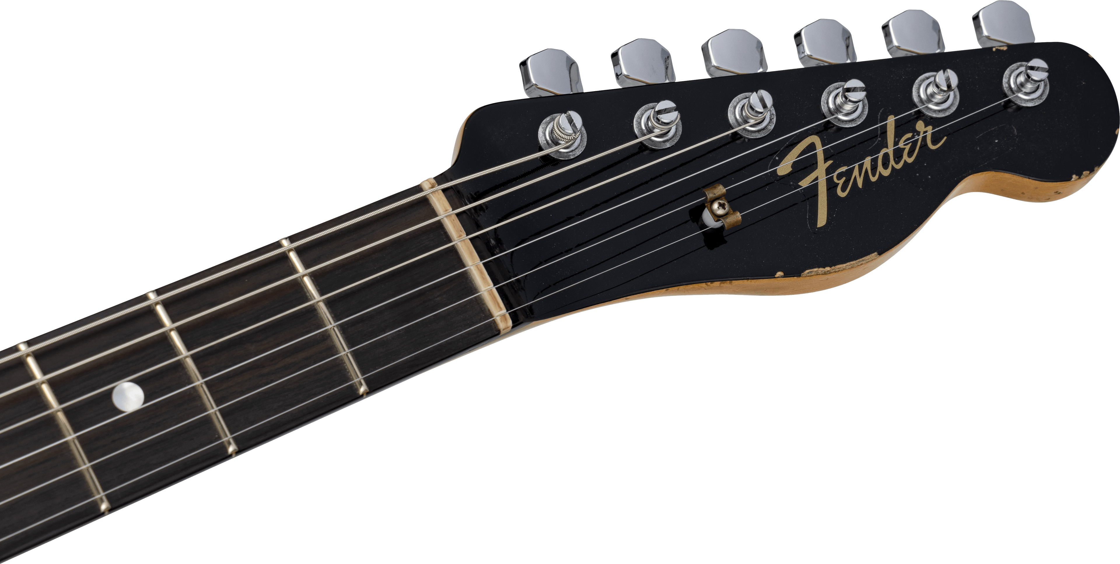 Fender Flagship Tokyo Exclusive 1967 Telecaster®Relic®, Matching Painted Headstock, African Blackwood Fingerboard, Black over Pink Paisley
