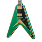 Gibson Custom LE Flying V Custom Heavy Aged – Teal Sparkle