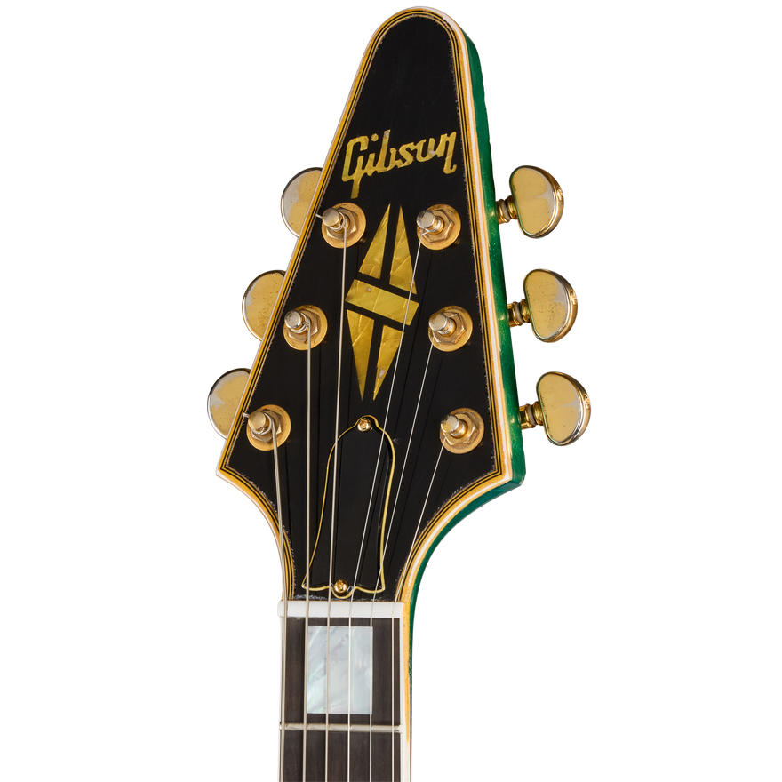 Gibson Custom LE Flying V Custom Heavy Aged – Teal Sparkle